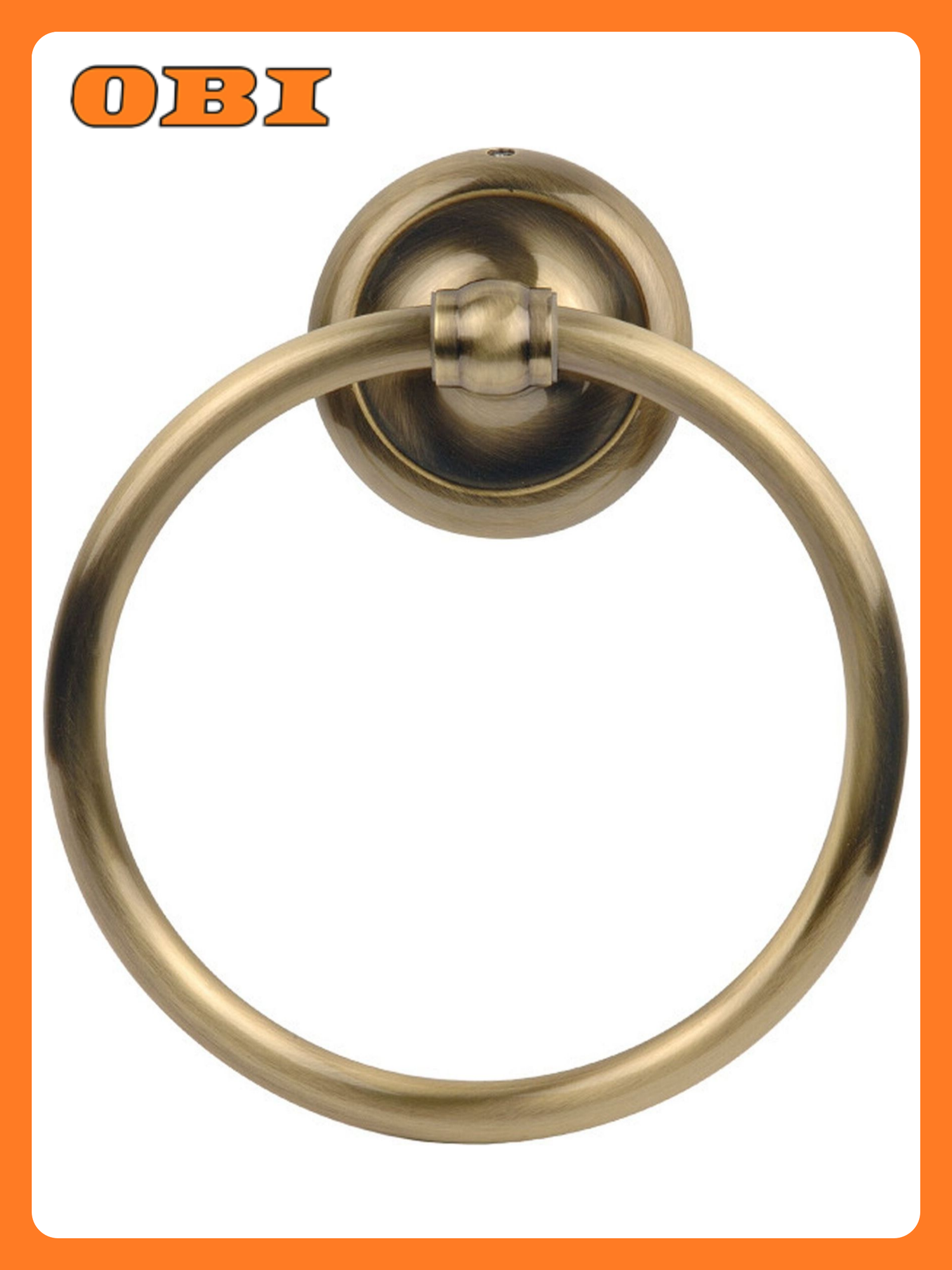 Держатель для банных полотенец Verran Antico латуневый 185х166х50 мм