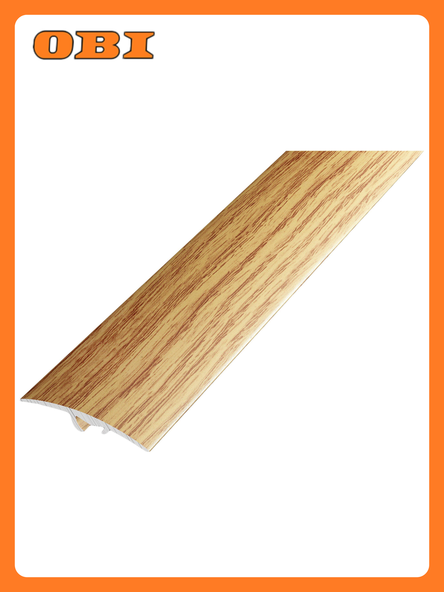 Порог разноуровневый лука ПР 06 1800.084 Дуб универсал алюминий 1800х41 мм