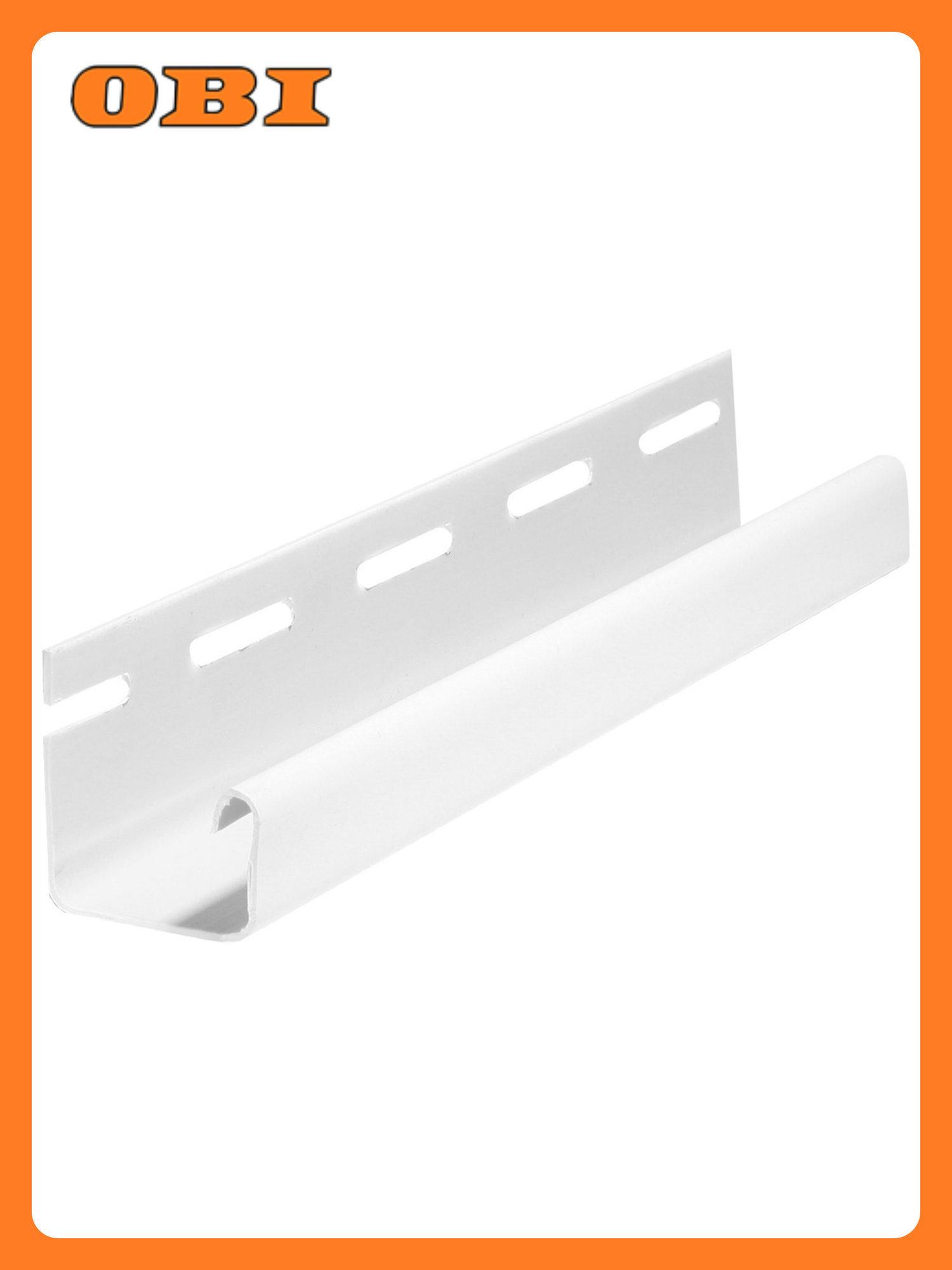 J-профиль виниловый FineBer белый 3000 мм