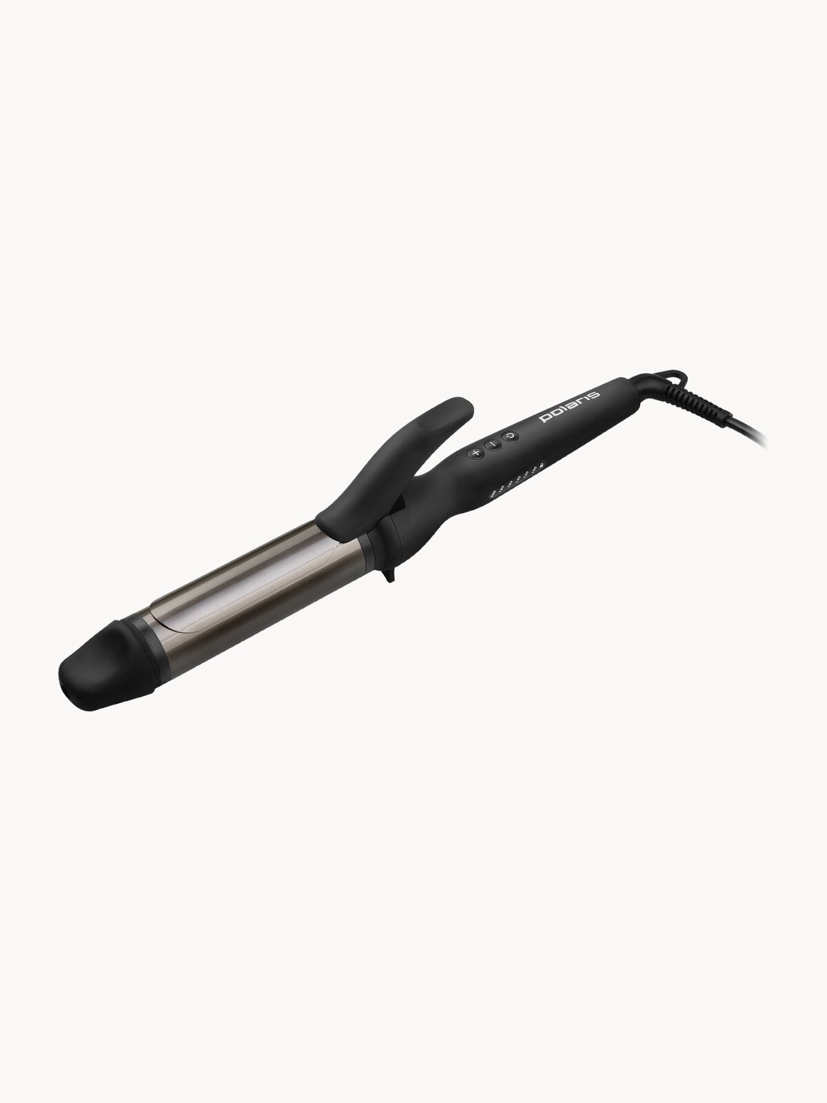 Щипцы Polaris PHS 3410TAi Argan Therapy PRO, черный, 34 мм, версия Global, плойка, турмалиновое покрытие