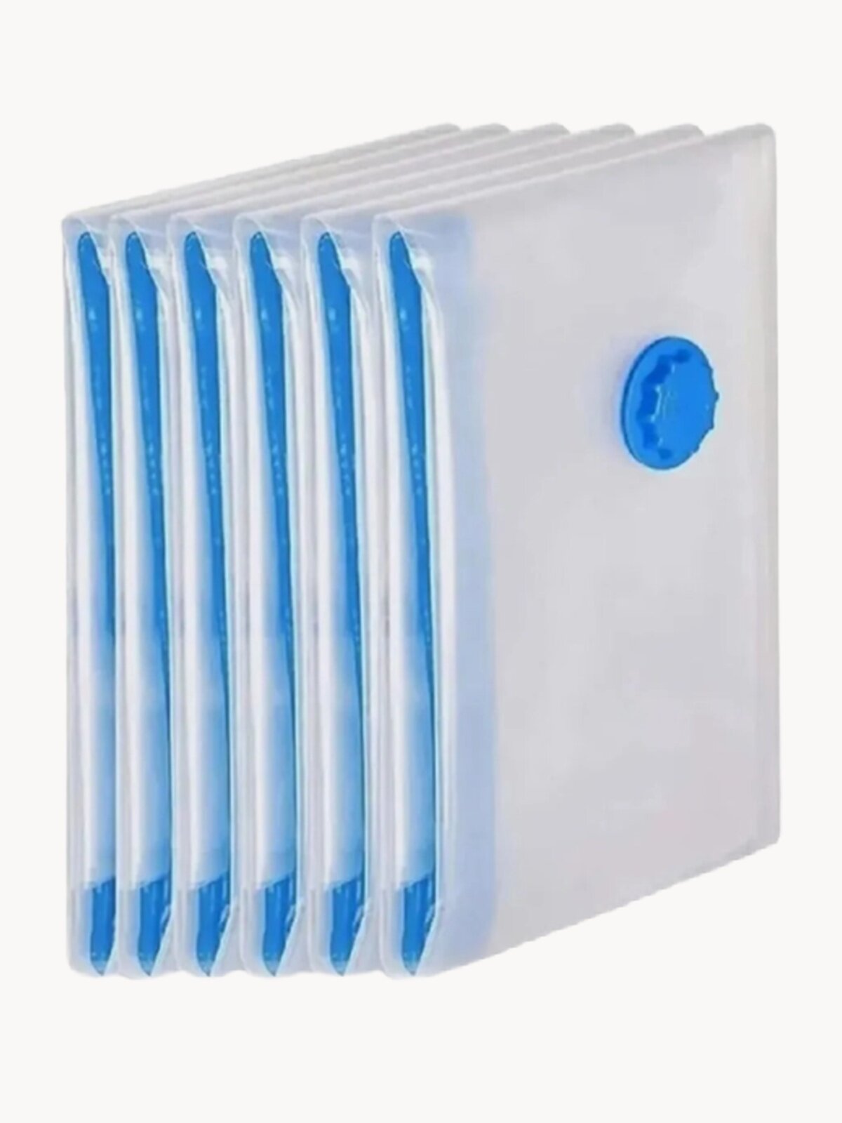 Набор вакуумных пакетов, для одежды, 5 шт, 60х80 см, с клапаном