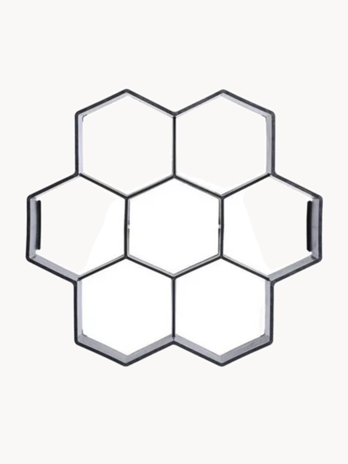 Форма для отливки садовых дорожек "Соты", 28.5x27 см, пластик, черная, VORTEX