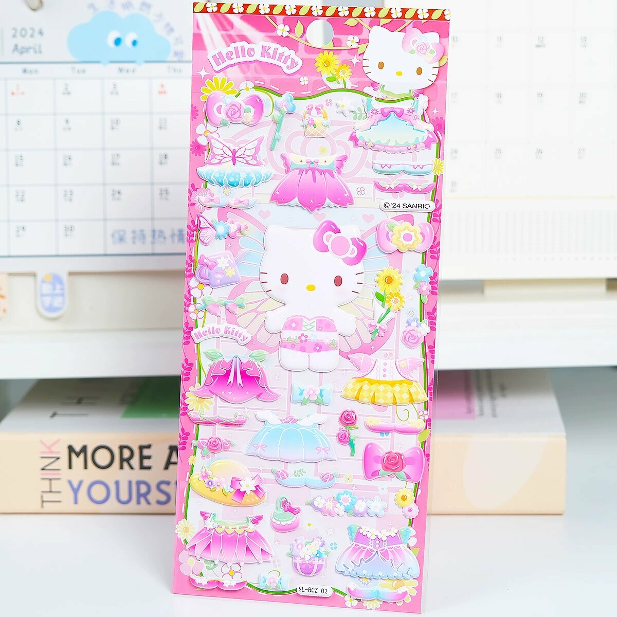 Набор наклеек Hello Kitty 3D Bubble BCZ02 - Наклейки для одежды детей, 3D дизайн, полный комплект