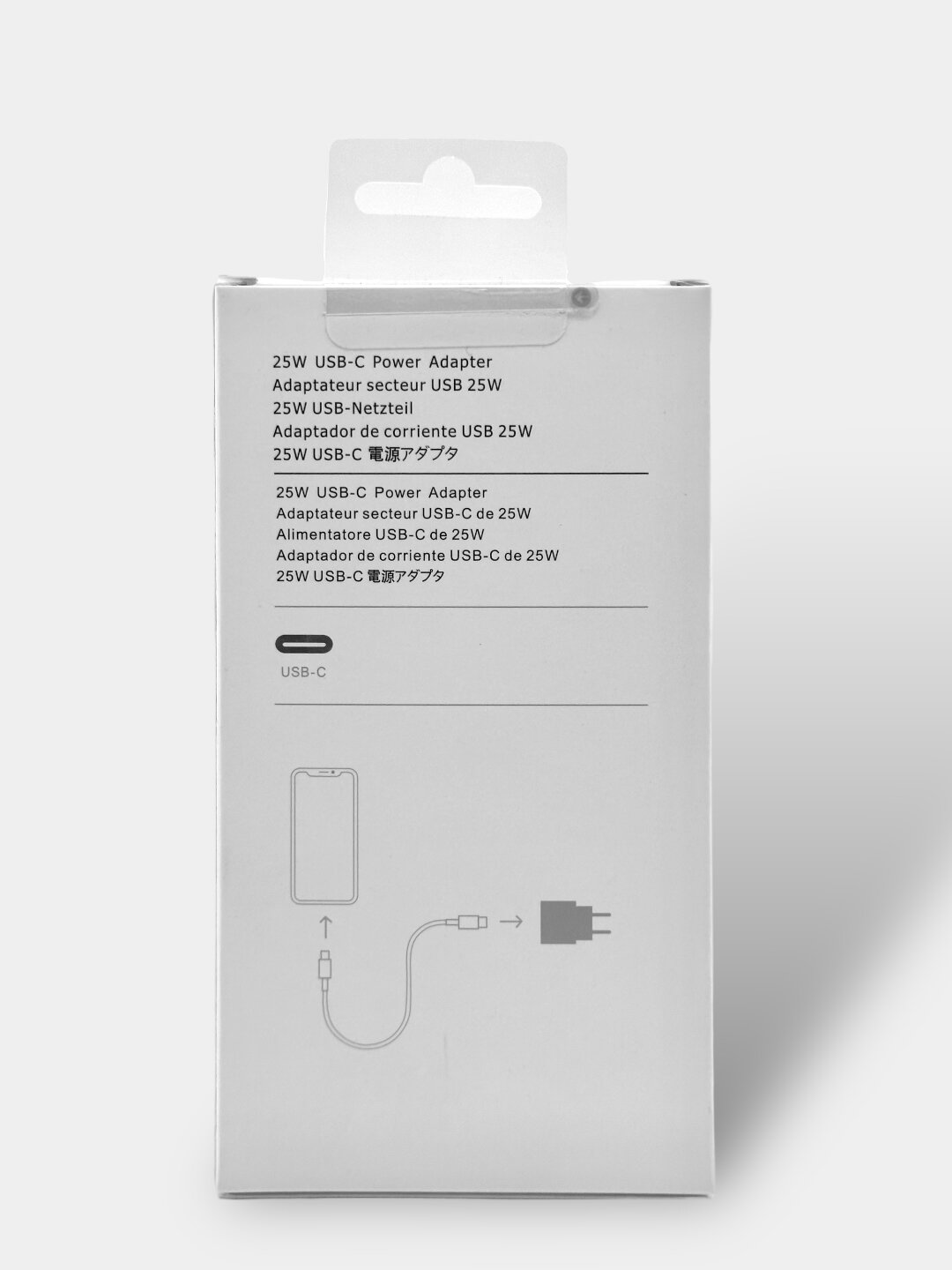 Зарядное устройство для iPhone, быстрая зарядка, 25 Вт, с кабелем Type-C на Lightning 2-pin — фото 1