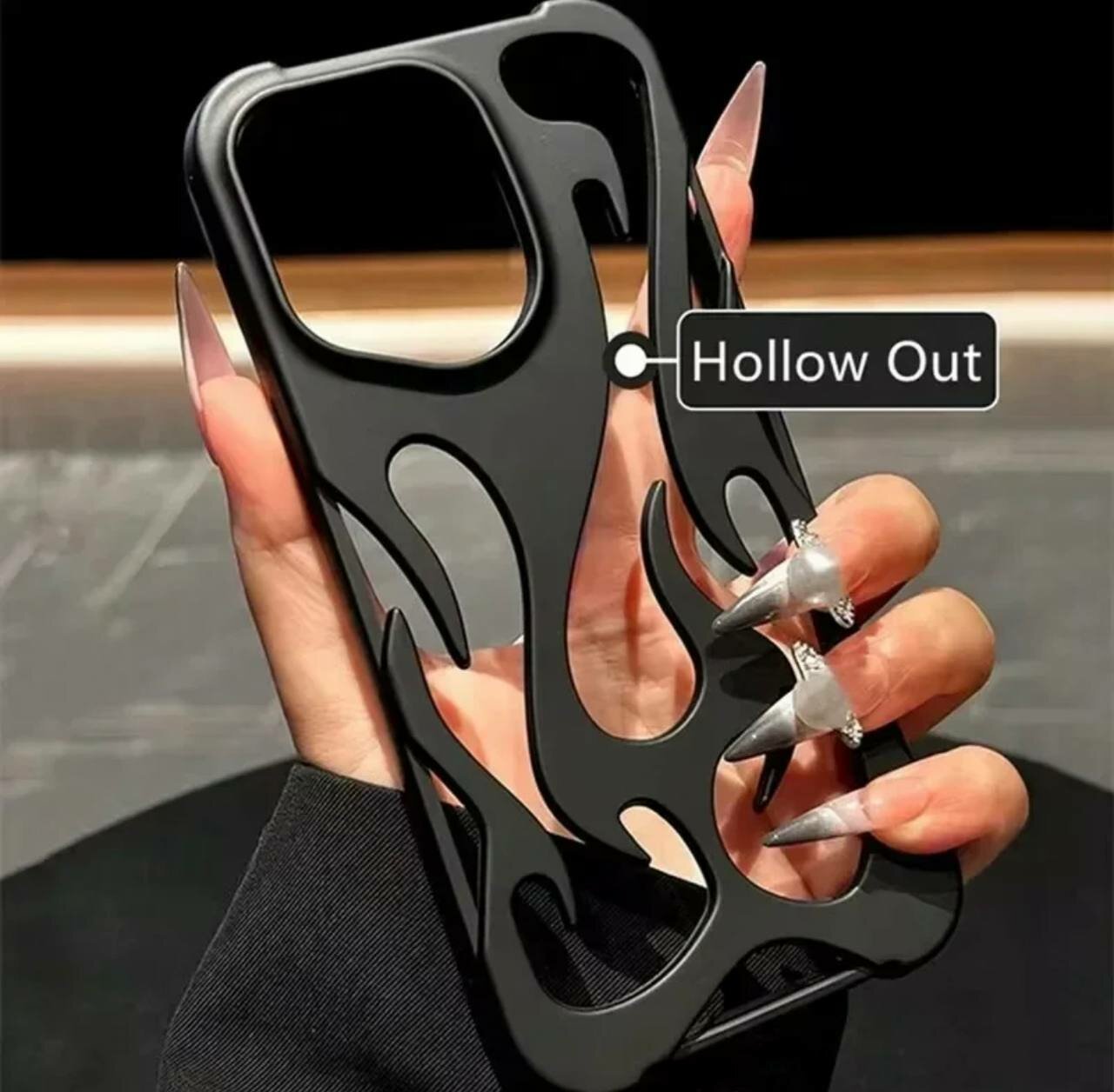 Чехол, для iPhone 16 Plus, модный, матовый, с вырезом "Пламя" — фото 1