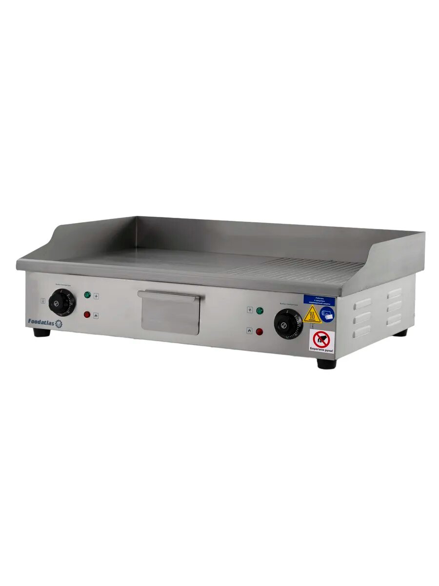 Жарочная поверхность Foodatlas EG-822, нержавеющая сталь, 4,4 кВт