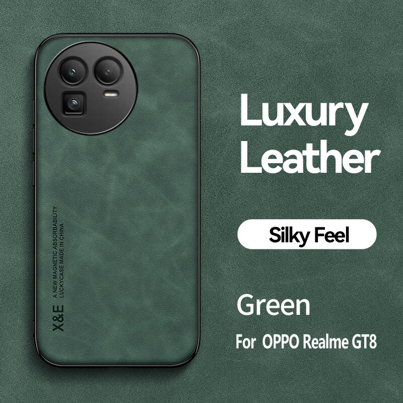 Чехол Для Realme GT 8/Реалми GT8, soft touch, чехол-кардиомонитор, искусственная кожа, поликарбонат (PC), защита камеры, ударопрочный, усиленные углы, realme, Realme GT 8, green,