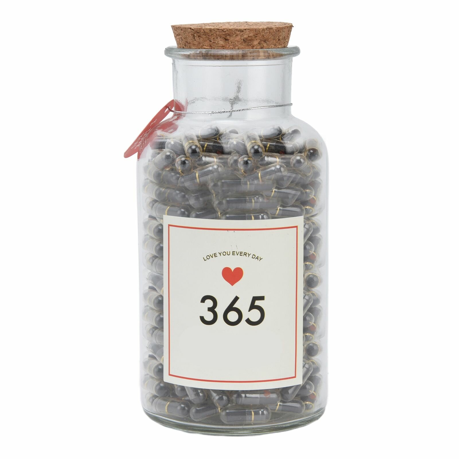 Капсулы с сообщениями, 365 шт, со стеклянной бутылкой, подарок для пар