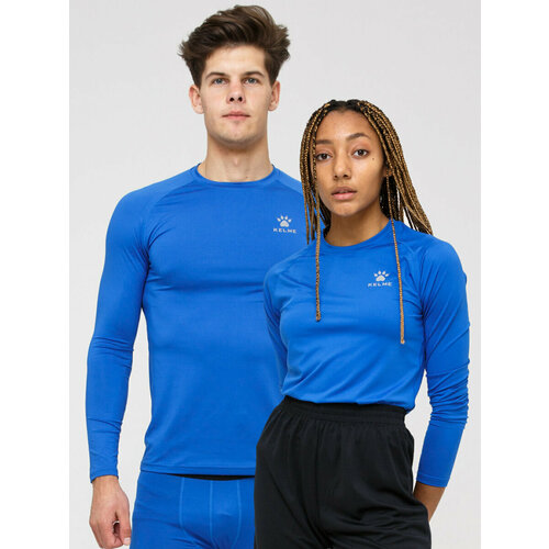фото Рашгард kelme tech fit l/s (thin), размер 4xl, cиний