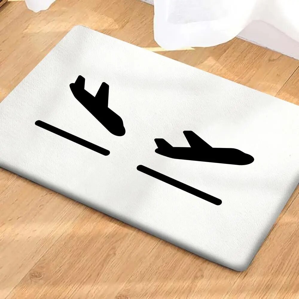 Коврик Arrival And Departure 100% полиэстер 60x90cm, Black2