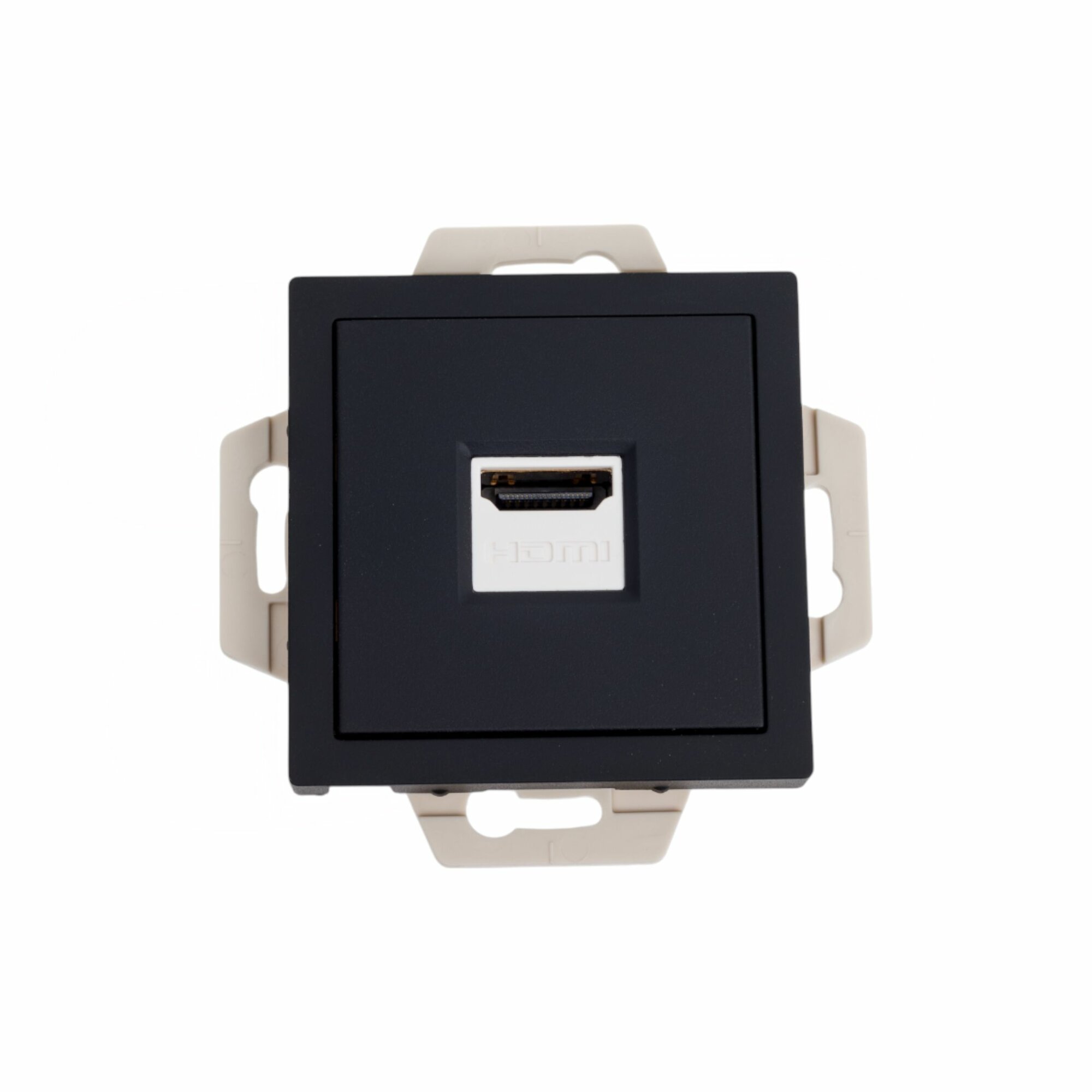 Механизм розетки Systeme Electric Atlasdesign карбон hdmi, ATN001080
