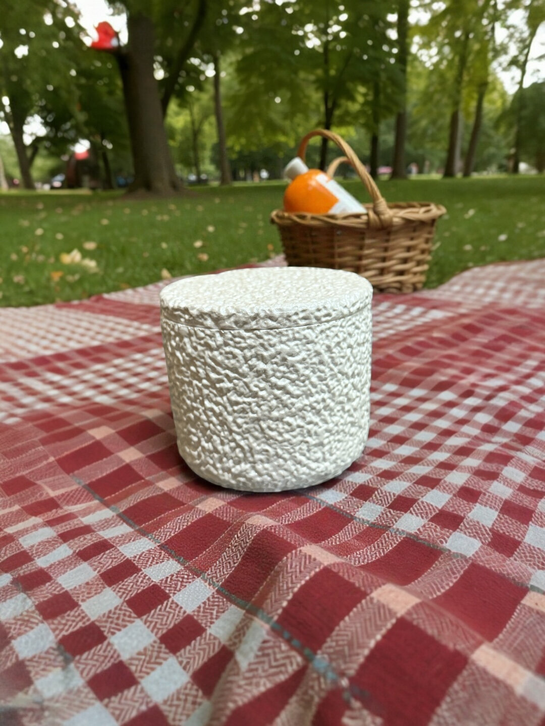 Свеча интерьерная "Мрамор XL ", белый цвет, мраморный узор, соевый воск