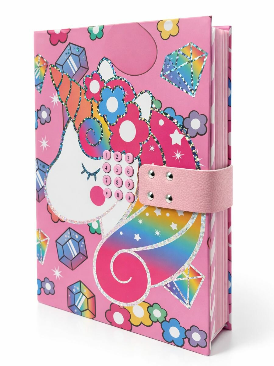 Личный дневник HOXWELL, A5, на кодовом замке, с музыкой, розовый — фото 1