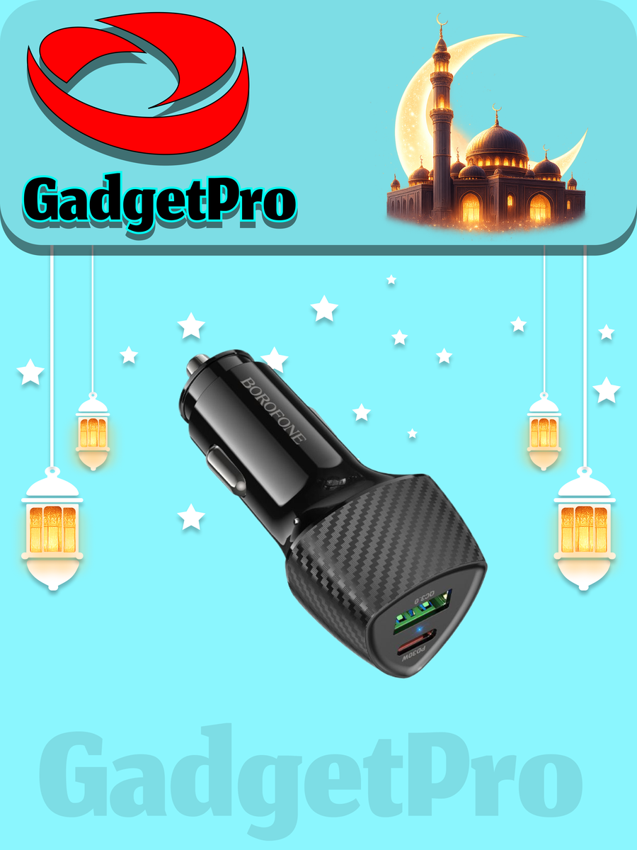 Автомобильное зарядное устройство BOROFONE BZ31 Micro USB, черный цвет, кабель в комплекте, быстрая зарядка