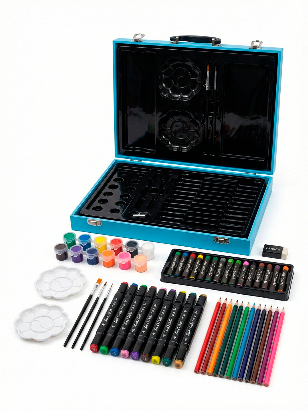 Набор для творчества с различными материалами для детей и подростков для рисования и экспериментов. — фото 1