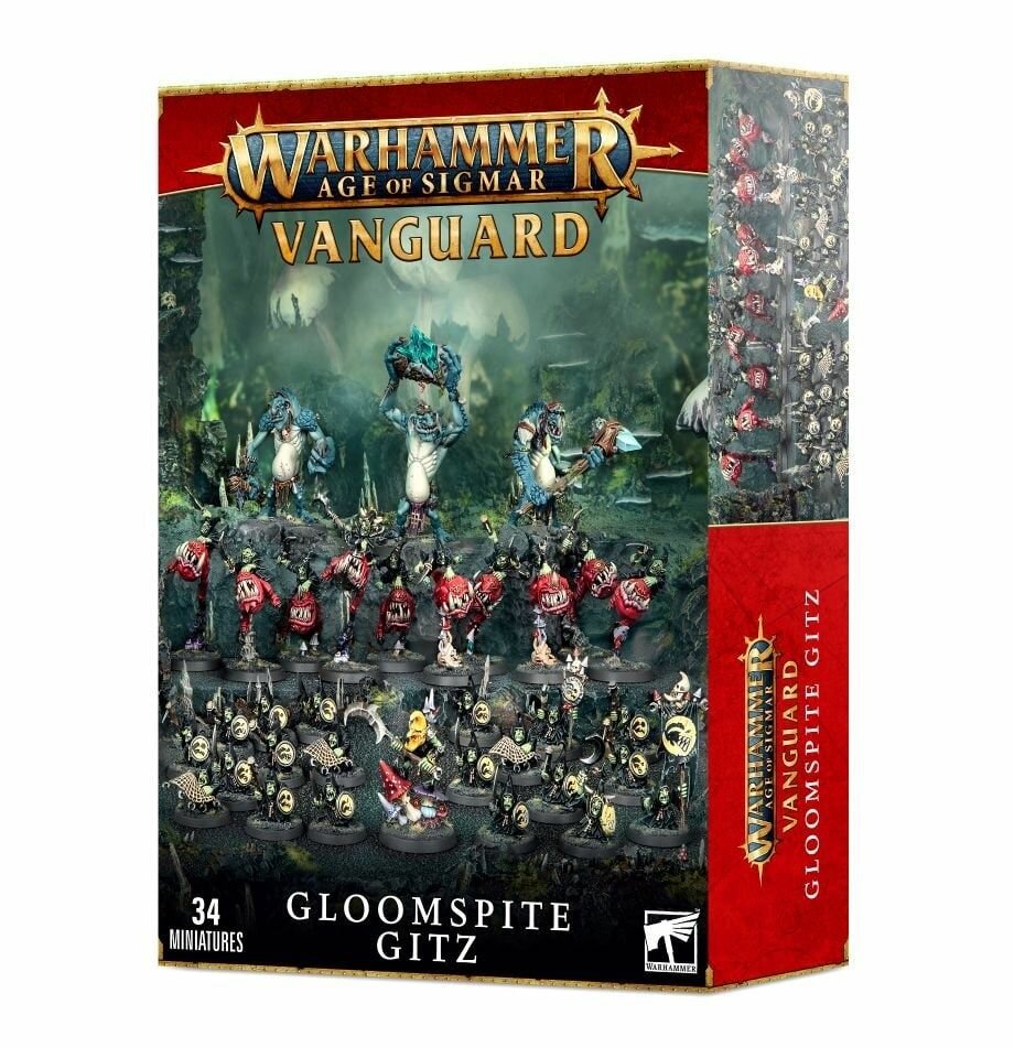 Набор миниатюр Vanguard Gloomspite Gitz Age of Sigmar Warhammer