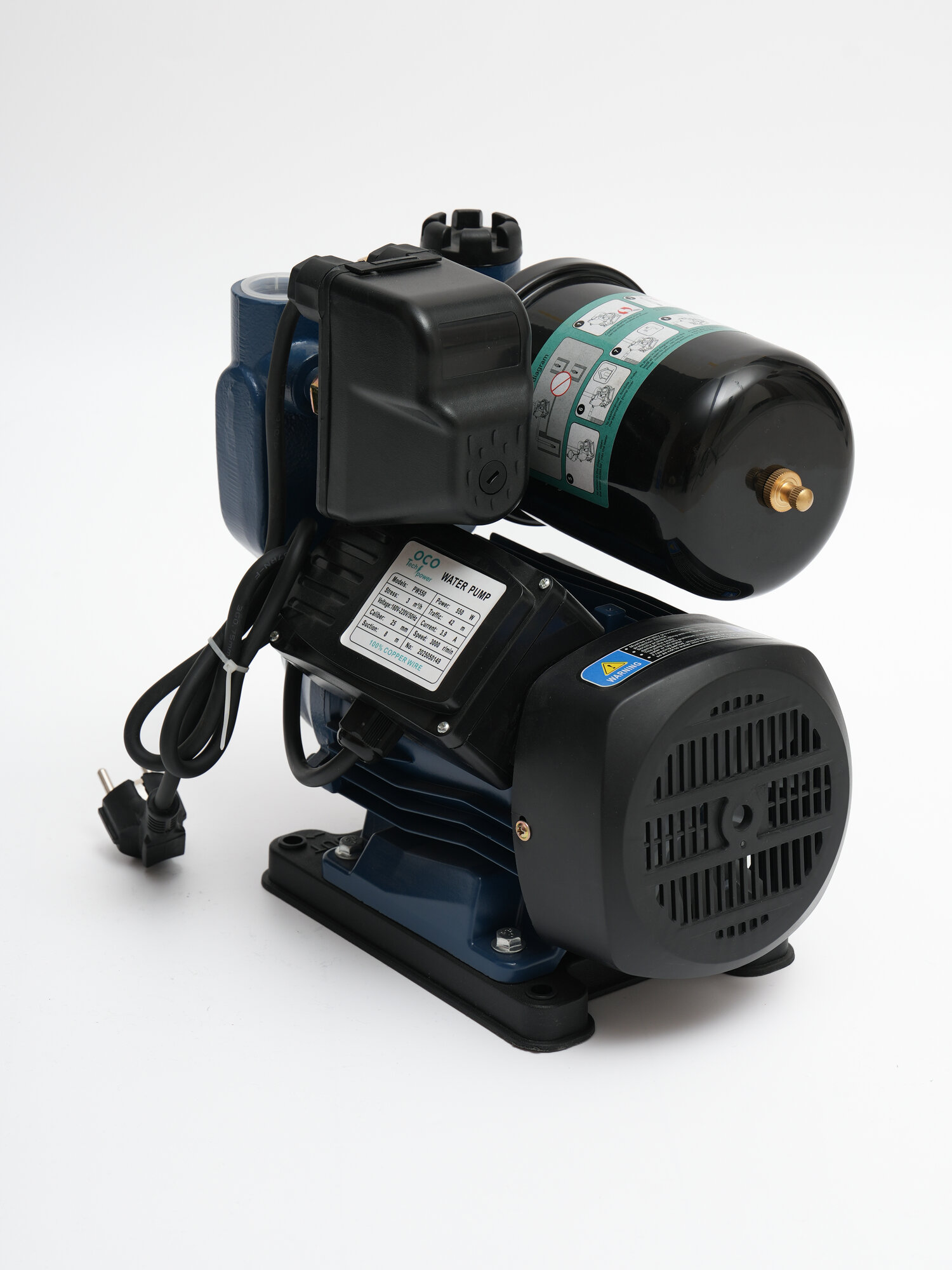 Насос OCO Tech Power, PW 550 поверхностный, мощность 550 Вт