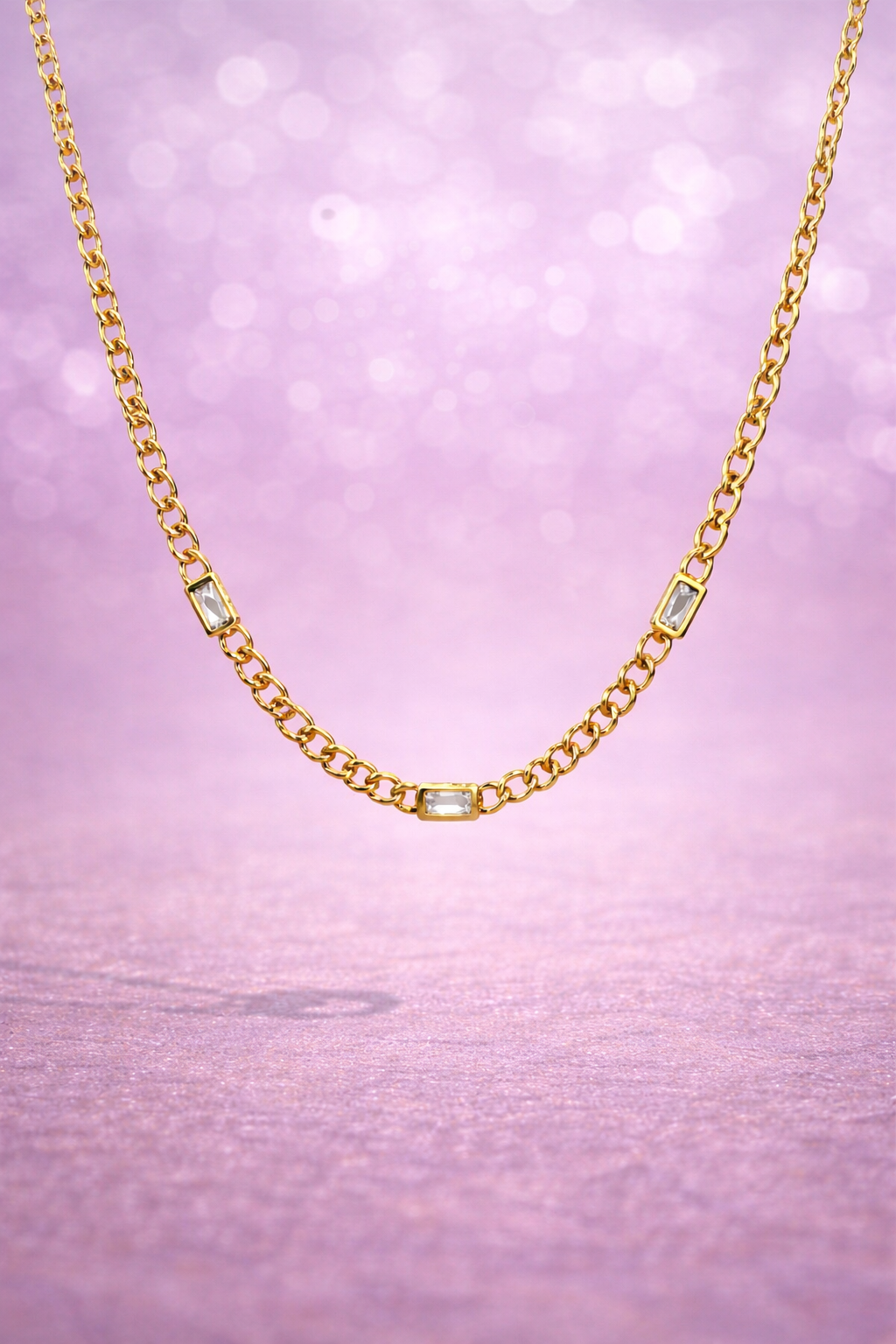 Цепь, 1 шт., длина 40 см, золотистый — фото 1