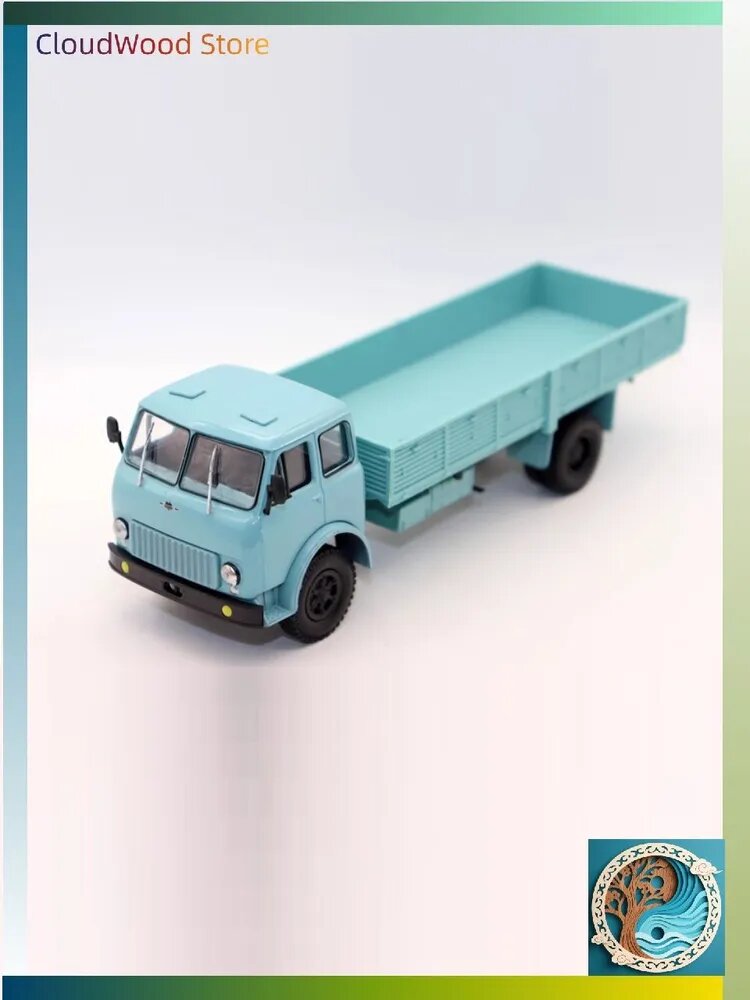 Коллекционная модель грузовика МАЗ 500Г, масштаб 1:43, сплав, голубой цвет