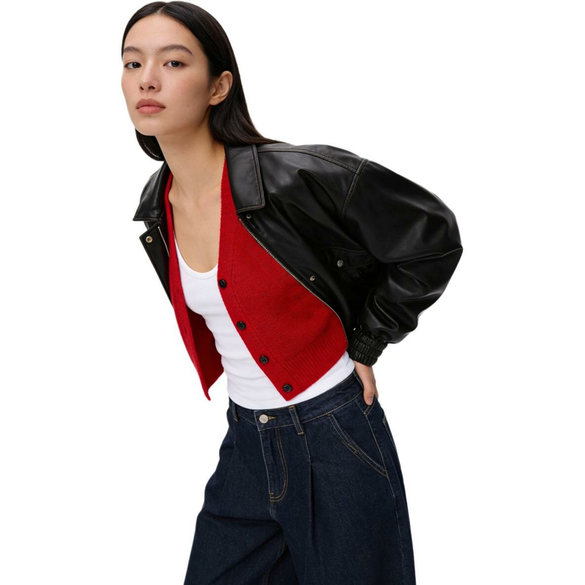 Куртка кожаная GAP