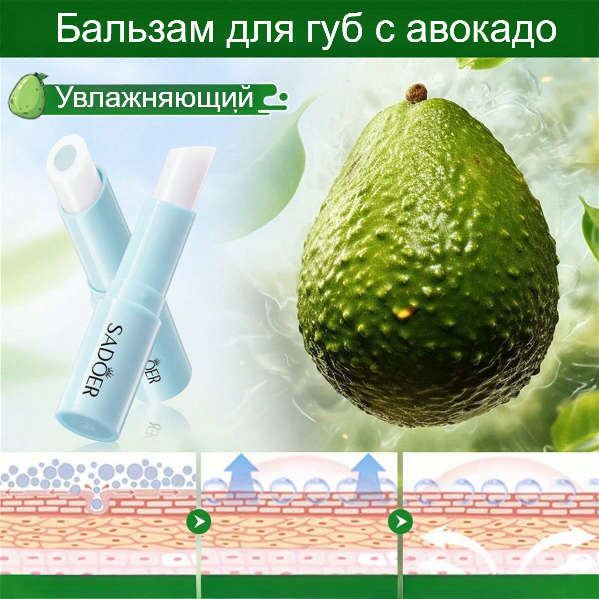 Бальзам Для Губ, Меняющий Цвет, Уменьшает Морщины На Губах И Предотвращает Появление Трещин