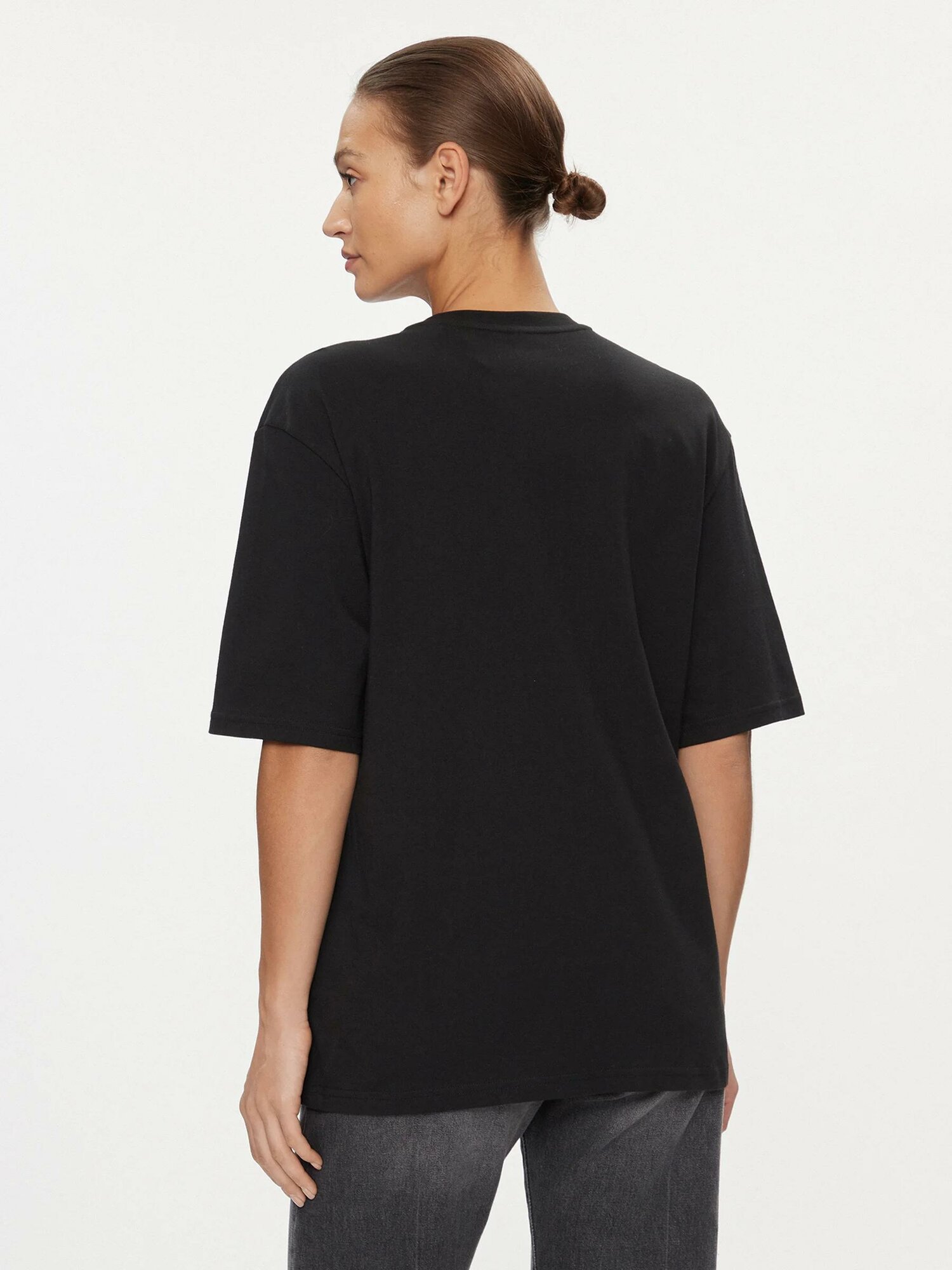 Футболка adidas Essentials Big Logo Boyfriend, размер L, черный — фото 1