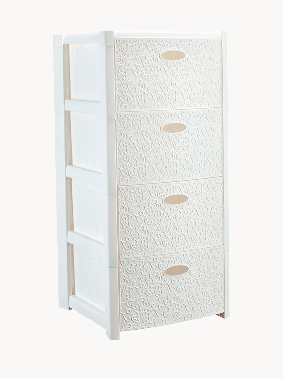 Комод Idea стиль кружево (4 секции) М 2738 Белый
