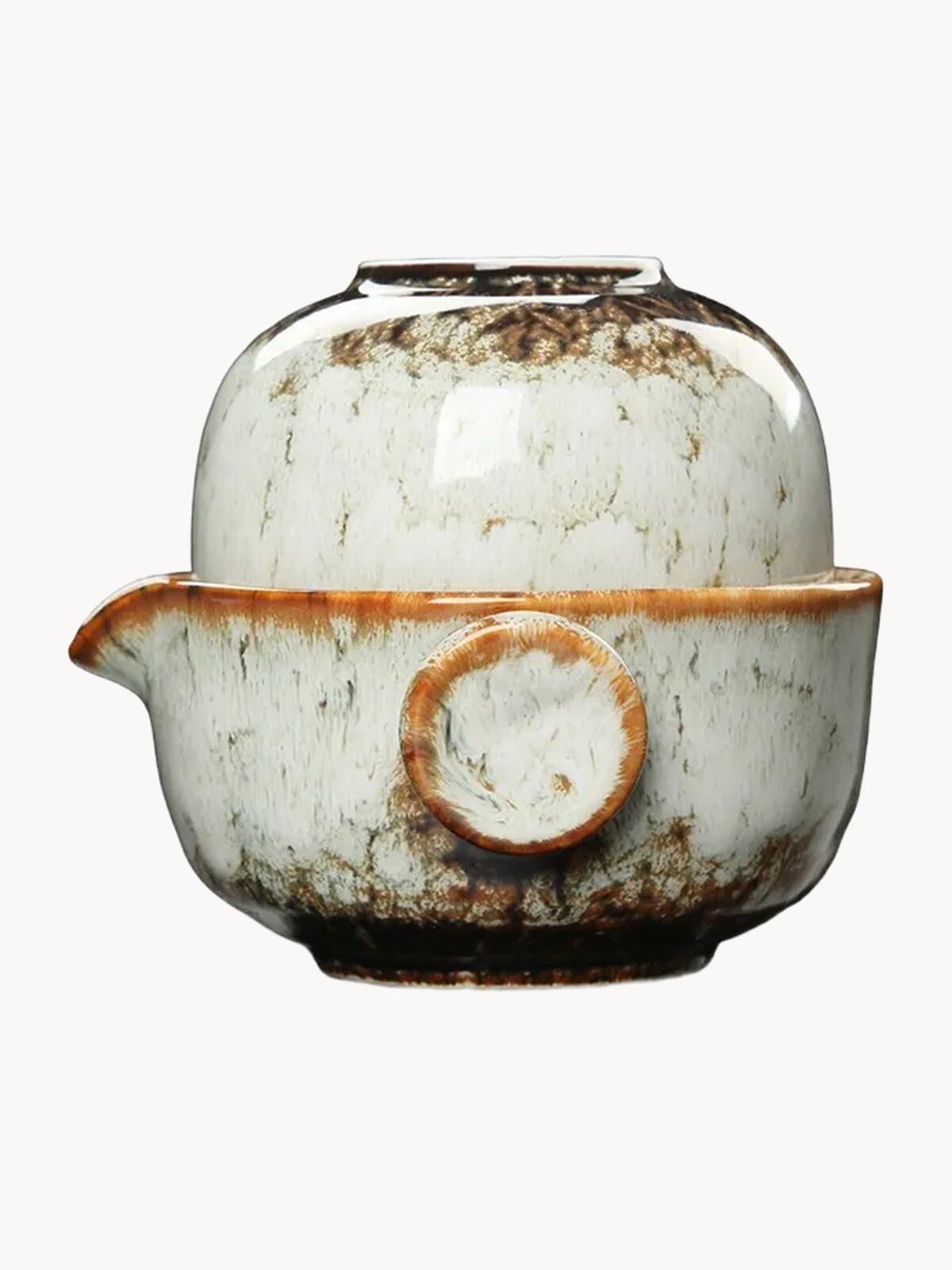 Набор для чайной церемонии Peace Tea Белый, керамический на 1 персону