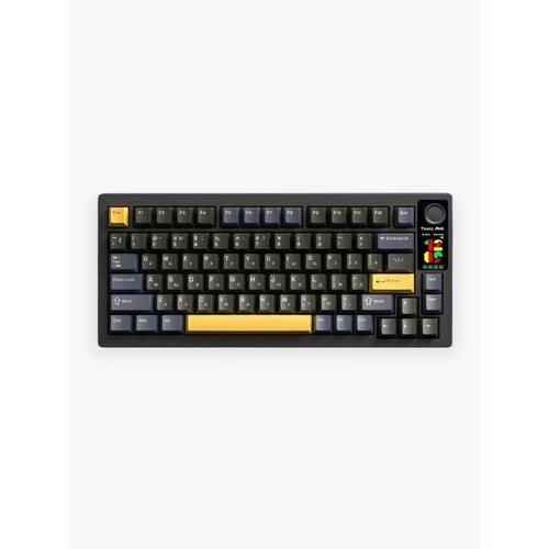 Механическая клавиатура с подсветкой и экранчиком Toxic Ant LT75 бирюзовая 11879₽