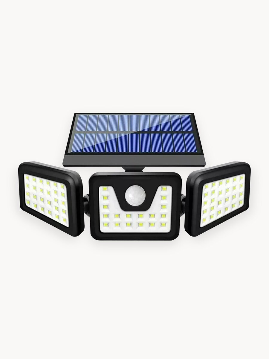 Уличный фонарь на солнечной батарее с датчиком движения - Эффективное освещение для вашего сада