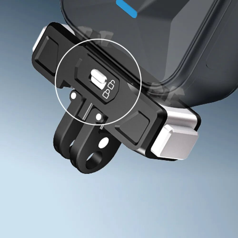 Магнитная металлическая база для камеры Insta360 X5 с быстросъёмным креплением