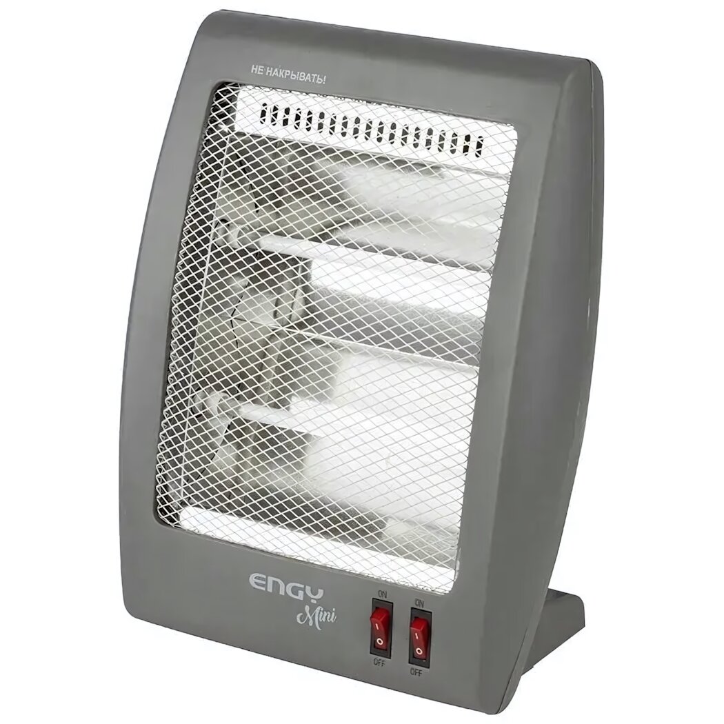 Обогреватель кварцевый Engy EN-505 mini компактный серый пластик/металл безопасный нагрев