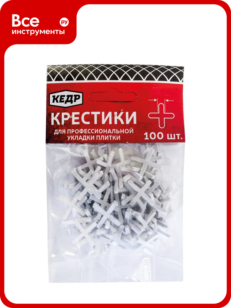 Крестики для плитки 20 мм 100 шт. Кедр 138-0003 134380