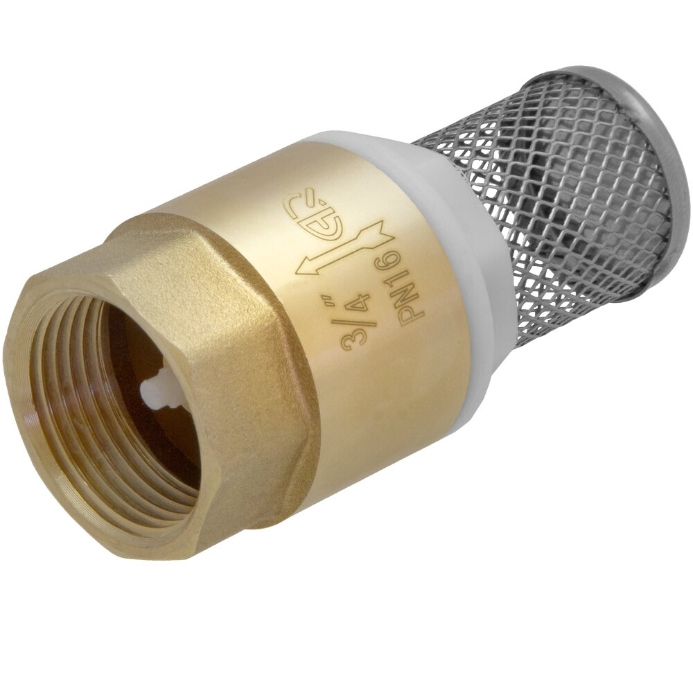 Клапан обратный MasterProf 3/4" с фильтром (латунь), пружинный