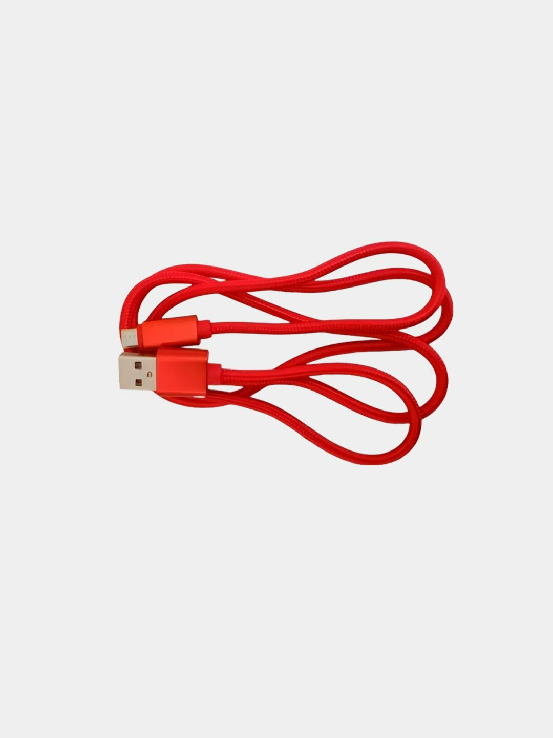Кабель быстрой зарядки Mikro 100 см красный цвета и отличного качества. Для тех кому надоели белые или чёрные кабели