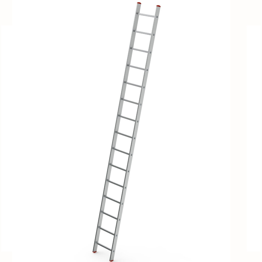 Лестница 1х6 (163/355) односекционная алюминиевая