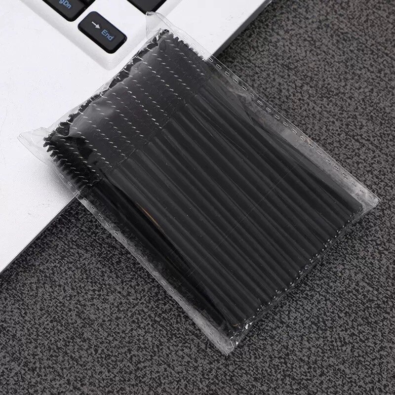 Многоразовые кисти для бровей и ресниц 50 штук черный