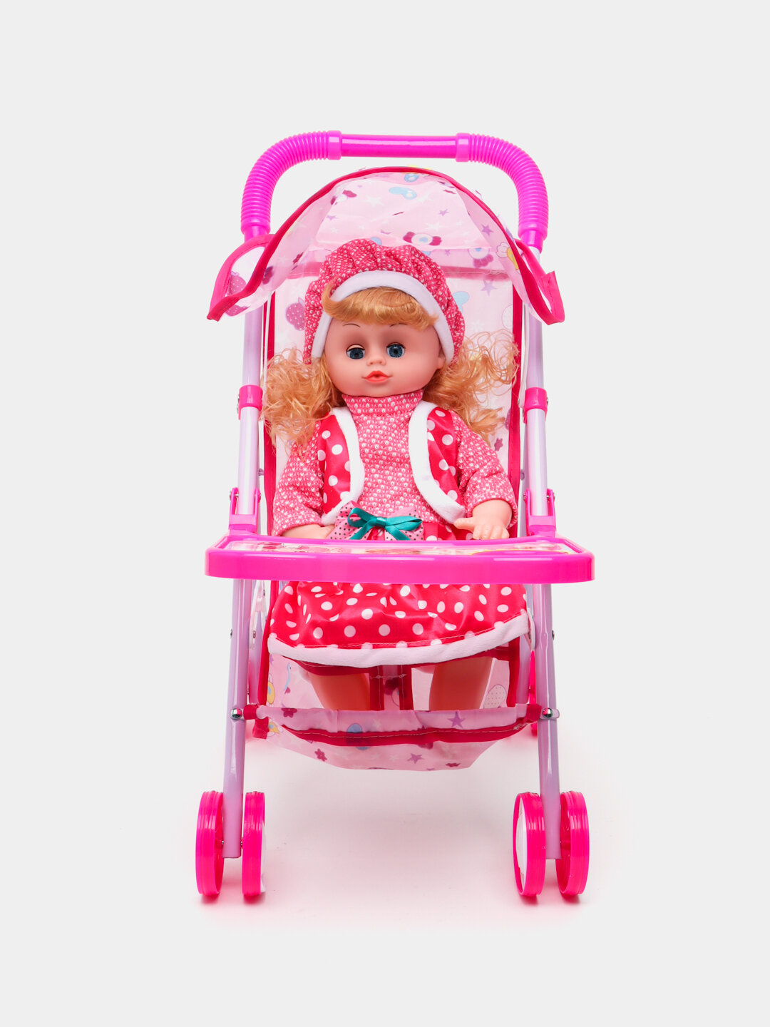 Кукла с коляской, аксессуарами, детский игровой набор, пупс, коляска для кукол — фото 1