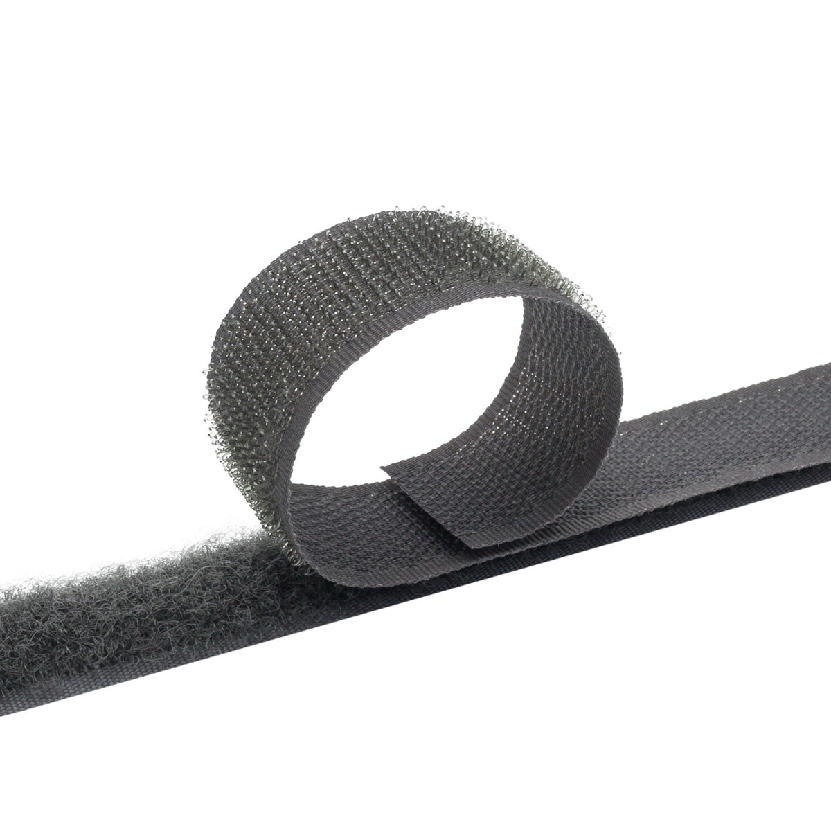 Лента контактная пришивная 20 мм*25 см Hobby&Pro (23 темно-серый)