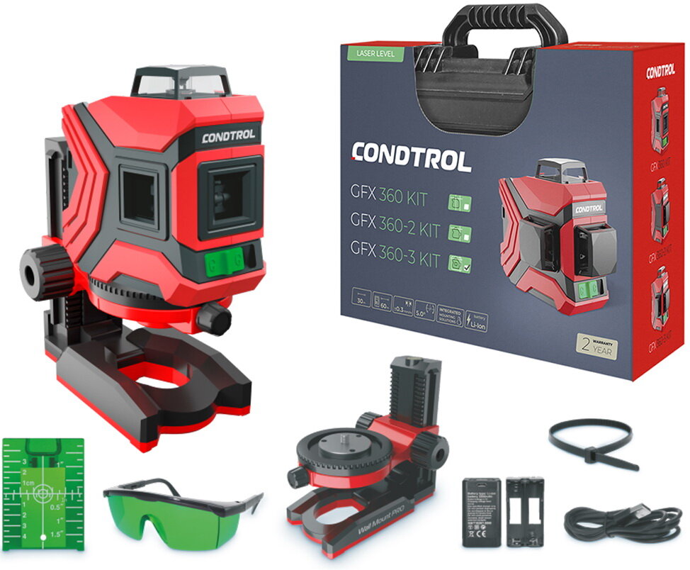Лазерный нивелир Condtrol GFX 360 Kit (1-2-402)