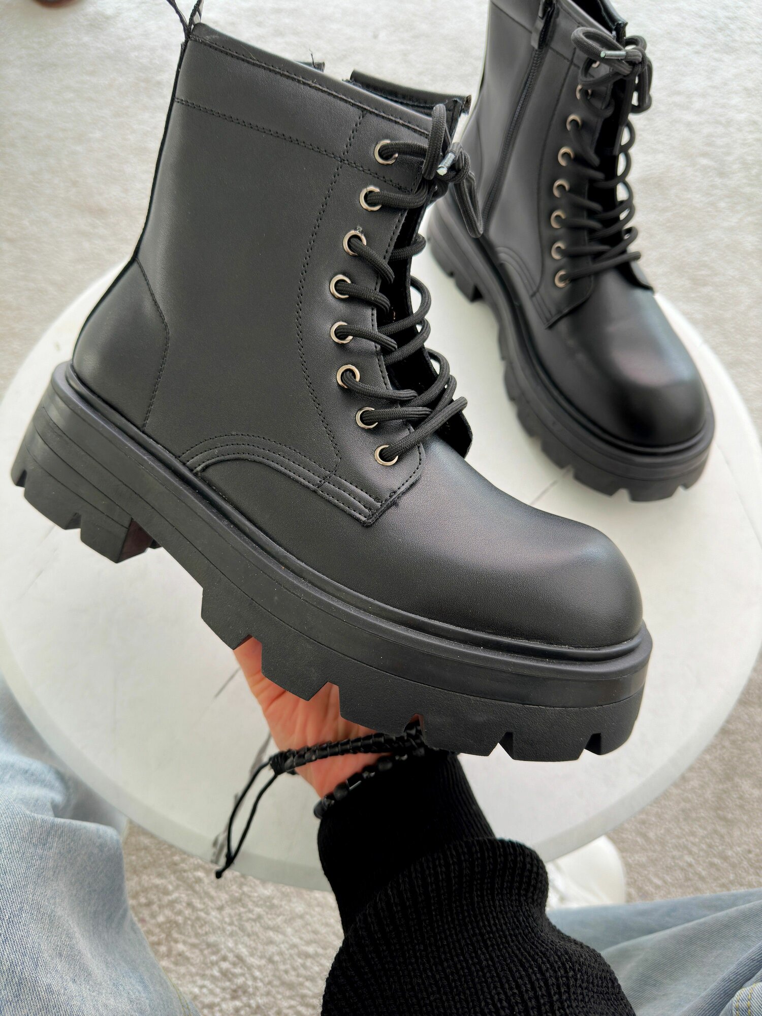 Ботинки берцы BRANKI, размер 42, черный