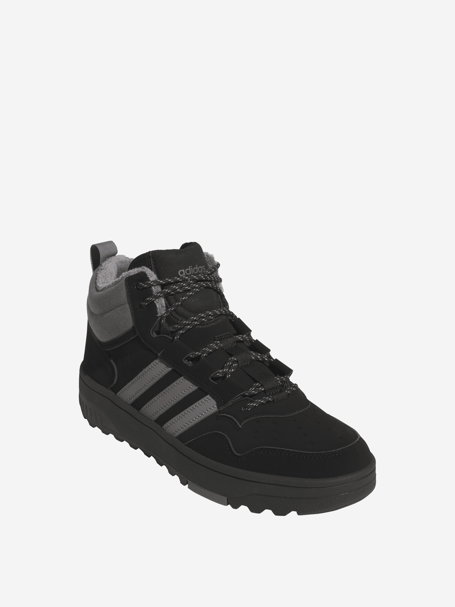 Кеды adidas повседневные, размер 11, черный/серый — фото 1