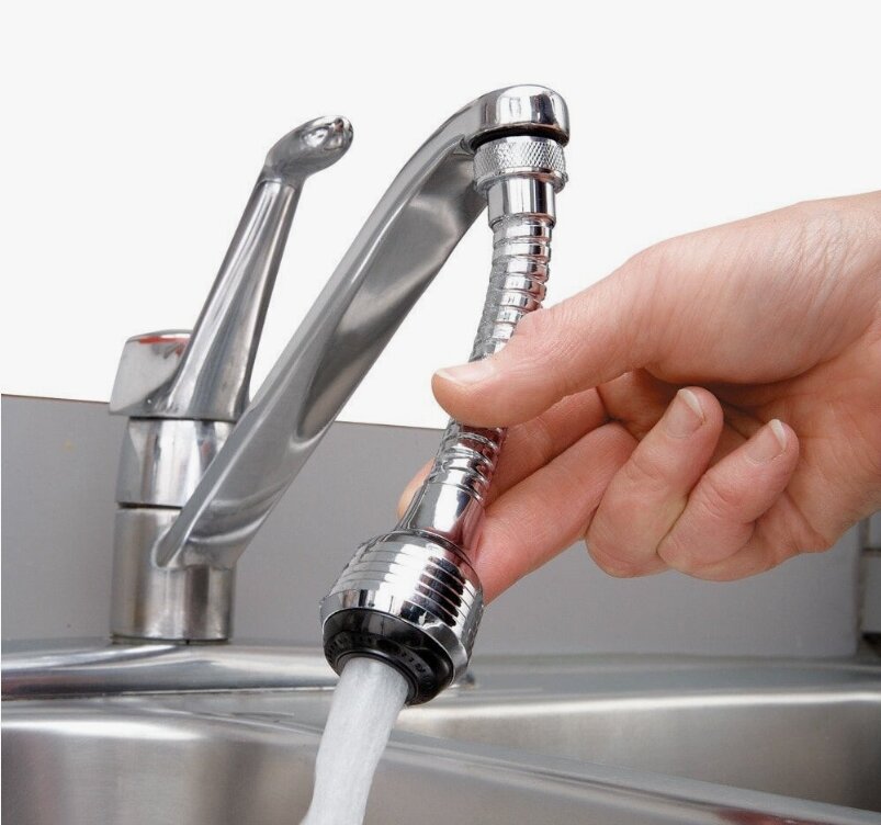 Насадка на кран распылитель аэратор 1 шт 15 см — фото 1