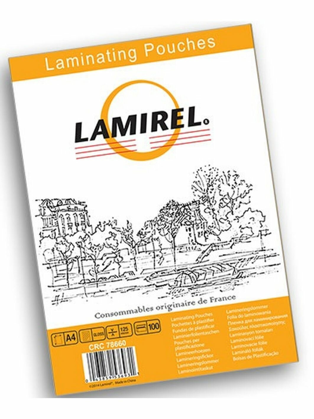 Пленка для ламинирования LAMIREL LA-78660, А4, 125мкм, 100 шт.