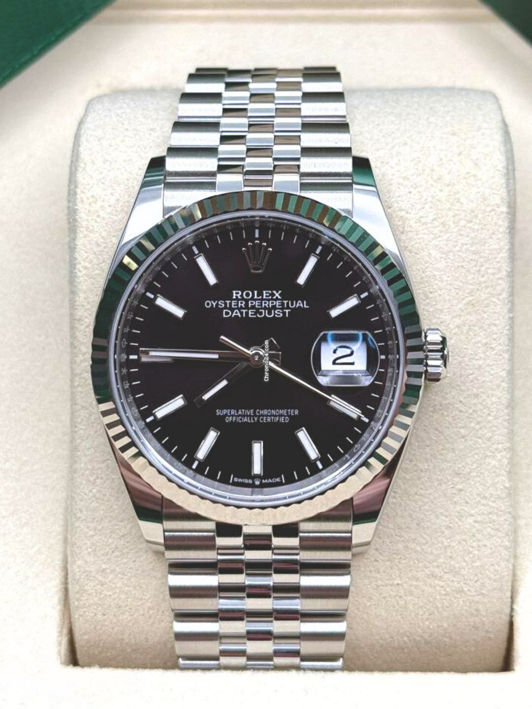 Наручные часы, 331731 серебристый/черный — фото 1