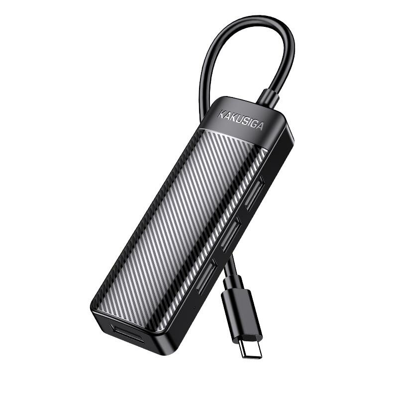 Концентратор kakusiga 4-Port USB Hub, для ноутбуков и современных устройств, 0.2 м — фото 1