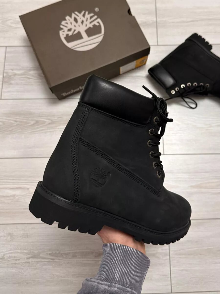 Ботинки тимберленды Timberland, размер 37, черный — фото 1