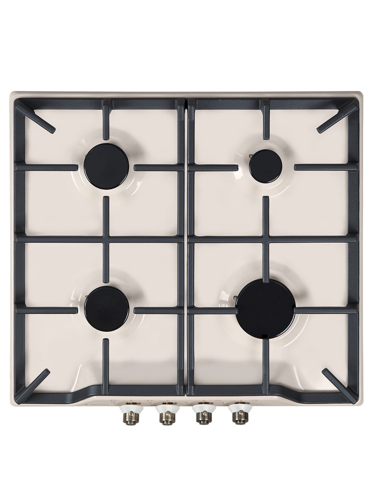 Газовая варочная поверхность Gefest ПВГ 1212 К55 кремовый (ретро дизайн)