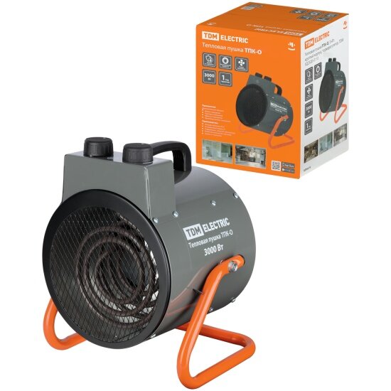 Tdm Electric Тепловая пушка ТПК-О 3 кВт круглый корпус терморегулятор