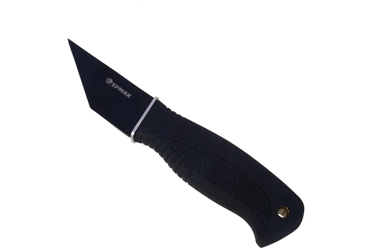 Сапожный нож с прорезиненной рукояткой ермак 18.5 см нержавеющая сталь пластик 070-007